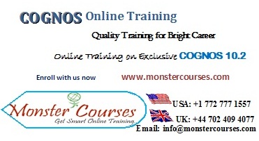 IBM Cognos Online Training by leading experts, with Placements