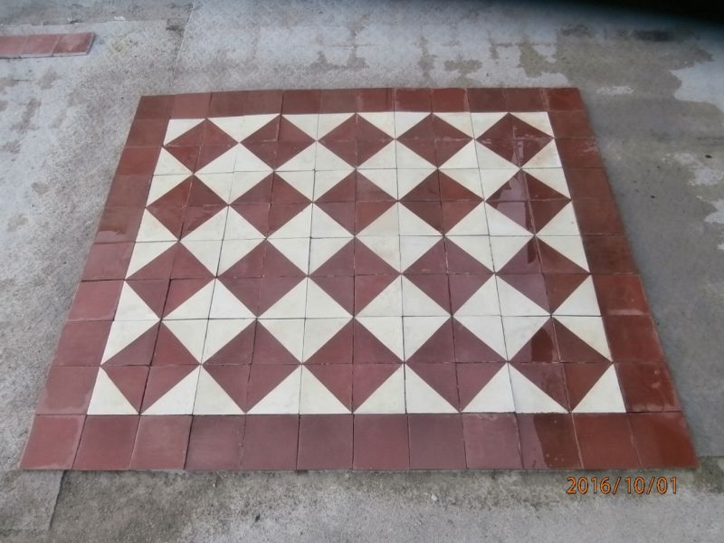 Reclaimed Victorian floor tiles