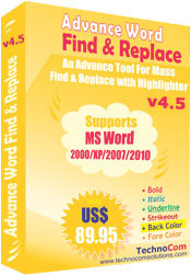 MS Word Find and Replace Software
