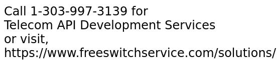 Telecom API Development Services