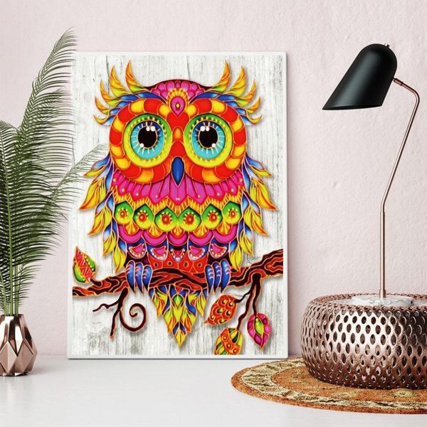 Colored Bird -5D picture size diamond paintings