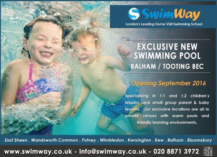 NEW SwimWay Swimming Lessons in Tooting Bec (Balham side)