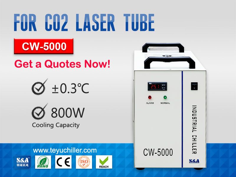 Industrial Air Cooled Chiller CW5000 for Sealed CO2 Laser Tube
