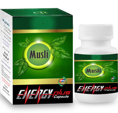 Musli energy plus capsules is used for the treatment of low sperm count, male infertility, erectile 