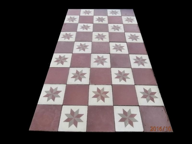 Reclaimed Victorian floor tiles
