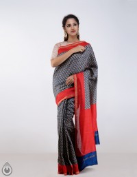 Online shopping for chanderi floral printed cotton silk sarees by unnatisilks