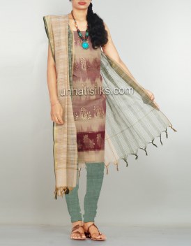 Online shopping for pure handloom kanchi cotton salwar kameez by unnatisilks