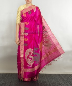 Online shopping for lovely baby pink sarees by unnatisilks