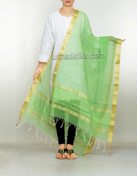 Online shopping for pure banarasi jute net dupatta by unnatisilks