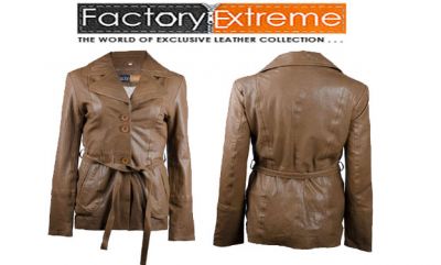 Womens Brown Leather Jacket - FactoryExtreme