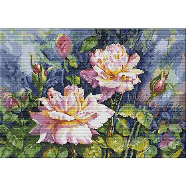 Cross-stitch set-retro rose (59*44cm)